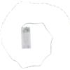 Ideen mit Herz Catena di luci a LED a filo, distanza della luce di 1,5 cm, lampada extra piccola, luce bianca calda, batterie incluse, funzione timer (30 LED, 75 cm)