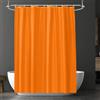 URAQT RAQT Tenda Doccia Antimuffa 180x180CM, Impermeabile in PEVA Bianco, 12 Ganci, per Dormitorio, Famiglia, Hotel (Arancia)