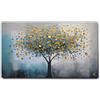 Giallobus - Quadro - 11 - Albero foglie d'oro - Tela Canvas Telaio Standard - 70x40 - Pronto da appendere - Quadri moderni per la casa