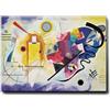 Giallobus - Quadro - Vassily Kandinsky - Giallo rosso e blu - Tela Canvas Telaio Premium Alto Spessore - 140x100 - Pronto da appendere - Quadri moderni per la casa