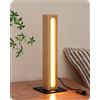 EDISHINE Lampada da Comodino a LED Dimmerabile, 3 Temperature di Colore Regolabili, Lampada da Tavolo Rettangolare dal Design Moderno per Comodino, Camera da Letto, Soggiorno, Regali