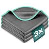 Airlab Panni Magic Microfibra Carbonio 400 GSM, Asciugamani Senza Aloni Catturapolvere Lucida Assorbenti, Strofinacci Pulire Vetri Pavimenti Bagno Casa Cucina Auto Moto, Stracci Pulizia Riutilizzabili