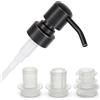 ALTGLAS Pompa del Dispenser di Sapone 'Zagreb' - Testa in Acciaio Inox con set di Adattamenti per Flaconi da 18-23 mm - Dosatore Liquido Upcycling da Bottiglie Usate (Rame Lucidato con Olio)