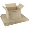 IMBALLAGGI 2000-5 Scatoloni da Trasloco 40x30x30 cm - Scatola di Cartone - Imballaggi per Spedizione e Trasloco Resistenza RINFORZATA - 5 Pezzi