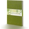 Arrtx Taccuino per schizzi, formato A4 (29,7 x 21,0 cm), 60 fogli/120 pagine, 180 g/m²/40,8 kg, copertina rigida, carta da disegno resistente senza acidi per inchiostro, penna, grafite e matita