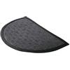Comart - Zerbino Asciugapassi Kelly - 40x60 cm - Tappeto Sintetico Fuori Porta - Assorbente e Antipioggia - Fondo Antiscivolo in Gomma - per Ingresso Esterno o Interno - Mezzaluna - Grigio Scuro
