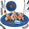 KESSER® Altalena a Rete Rotonda Regolabile per Bambini e Adulti 120 cm, Blu