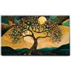 Giallobus - Quadro - 13 - Albero stellato - Tela Canvas Telaio Standard - 100x60 - Pronto da appendere - Quadri moderni per la casa