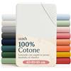 Laleni Lenzuolo Jersey 42x81 cm per Babybay 2 Pezzi - Certificato OEKO-TEX - Lenzuolo per Culla 100% Cotone - Lenzuolo per Lettino - Biancheria Letto Bambino Avorio