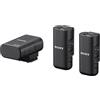 Sony ECM-W3 - Microfono Wireless a Mano e Lavalier, Trasmissione Audio Stabile e Senza Fili, Adatto a Eventi, Presentazioni, Videomaking e Riprese Professionali
