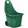 Paluplus Trolley da Giardino con Maniglia, Carrello con Ruote Portatutto, colore Verde, Capacità 60 litri, Praticità e Resistenza per i Tuoi Lavori all'Aperto -912F