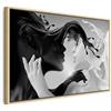 murando - Quadro con Cornice Naturale Coffee&Milk 120x80 cm 1 Pezzo - Stampa su Tela - Quadri Moderni Soggiorno Grandi - Decorazioni da Parete Telaio in Legno h-C-0213-b-a