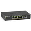 NETGEAR Switch Ethernet Unmanaged (GS305PP) Switch Gigabit a 5 porte con 4 x PoE+ @ 83W, montaggio a parete o desktop