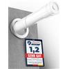 MEISENBERG Bacchette per Tende a Molla 140-250 cm, Bianco - Asta Tenda a Pressione
