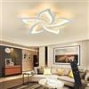 Yuanfenghua Plafoniera Led soffitto stile Moderno, Dimmerabile Lampadario Camera da letto con Telecomando, 40 W (68 * 8cm)