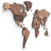Giallobus - MAPPA DEL MONDO - DECORAZIONE DA PARETE IN LEGNO MDF (Light wood, 190L x 105l cm)