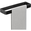 SAYAYO Porta Asciugamano Autoadesivo Porta Salviette Bidet Portasciugamani Bagno Nero, 30CM Porta Asciugamano Bidet, Anello Porta Asciugamani Per Bagno Cucina