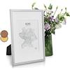 Elegance by Casa Chic Casa Chic Cornice, Portafoto 31 x 23 cm, Cornici Foto da Parete e da Tavolo per Casa ed Ufficio, Cornice Foto in Vetro e Metallo, Portafoto da Tavolo e Parete a Disposizione Verticale e Orizzontale