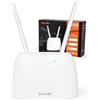 Tenda 4G06 4G VoLTE Cat4 Wireless 300Mbps Router, WiFi Router with SIM, 2 Removable Antennas, LAN/WAN Port, 4G SIM Modem, No Configuration, Plug & Play
