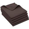 ZOLLNER Strofinacci 100% Cotone, Set 5 Pezzi, 50x70 cm, Ultra Assorbenti, Senza Pelucchi, Ideali per Cucina e Bicchieri - qualità gastronomica - Certificato Oeko Tex®- marrone