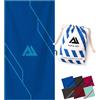 ALP & ACT Asciugamano Microfibra Palestra - 100% microfibra riciclata - EXTRA COMPATTO e leggero - telo microfibra palestra uomo & donna - asciugamano grande: tennis, yoga, mare, 140x70 blu ghiaccio