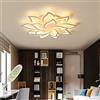 Yuanfenghua Lampada da soffitto a LED, dimmerabile, per soggiorno con telecomando per cambiare colore, moderna