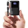 INIU Power Bank, Ultra Mini 45W Ricarica Rapida 10000mAh Powerbank con Cavo USB C Staccabile, Idoneo per Volo, Essenziali da Viaggio, Caricatore Portatile per iPhone 17 16, Samsung, Xiaomi, iPad ecc.