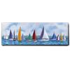 Giallobus - Quadro - Hugh Harris - Festa della barca a vela - Tela Canvas Telaio Premium Alto Spessore - 150x50 - Pronto da appendere - Quadri moderni per la casa