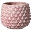 Bloomingville Pinecone, vaso da fiori decorativo per interni, stile retrò, creativo, S (9,5 cm ø), rosa, ceramica