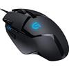 Logitech G G402 Mouse Gaming Hyperion Fury, 4.000 DPI, Design Leggero, 8 Pulsanti Programmabili, Compatibile con PC/Mac/Laptop, PC/Mac - Nero
