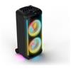 Philips TAX5000E Altoparlante feste Bluetooth 200W Max, Bass+, Spettacolo di luci, Batteria 14h, TWS & Auracast, Ingressi mic/chitarra, IPX4 impermeabile, USB, AUX, Controllo app, Rotelle e maniglia