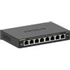NETGEAR Switch Ethernet Plus a 8 porte GS308E - Supporto VLAN, QoS, switch Gigabit per ufficio, funzionamento silenzioso, montaggio su scrivania o a parete