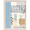 LYYYYX Cornice portafoto 50x70 cm con vetro acrilico antiriflesso, cornice in legno per foto, attestati, poster e puzzle, set da 1