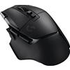 Logitech G502 X LIGHTSPEED Mouse Gaming Wireless - Mouse Ottico con Switch Ottico-Meccanici Ibridi LIGHTFORCE, Sensore per Gaming HERO 25K, Compatibile con PC - macOS/Windows, Europeo - Nero
