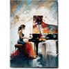 Giallobus - Quadro - 94 - La canzone del tramonto - Tela Canvas Telaio Standard - 35x50 - Pronto da appendere - Quadri moderni per la casa