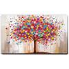 Giallobus - Quadro - 07 - Albero della gioia - Tela Canvas Telaio Standard - 70x40 - Pronto da appendere - Quadri moderni per la casa