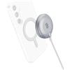 Cellularline MAG Qi2 Wireless Charging Pad - Pad di Ricarica Magnetica 15W, Certificato Qi2, Allineamento Magnetico Preciso, Design Soft Touch, Finiture Metallizzate, Mag Ring e Cavo Telato 1m Incluso