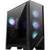 MSI MAG FORGE 321R AIRFLOW Case PC Mid-Tower - Capacità ATX, Supporto GPU RTX 50, RTX 40, Ventole ARGB, Filtri Antipolvere Magnetici, Scheda di Controllo 4-ARGB-Fan, USB 3.2 Gen 2x2 Type-C