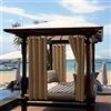 ele ELEOPTION Tenda per Esterni, Impermeabile, Protezione dai Raggi UV, con Occhielli, Oscurante, per Giardino, Cortile, Balcone, Marrone, 1 Pezzo / 132 X 240cm