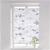 WOLTU Tenda Plissettate Klemmfix Senza Foratura 60x130 cm Grigio on Morsetto, Tenda per Finestra con Motivo a Rami per Privacy e Protezione Solare
