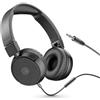 Music Sound | HEADBAND filo Basic | Cuffie on ear pieghevoli con filo e microfono - Jack 3.5 mm - Colore Nero, One Size