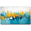Giallobus - Quadro - 26 - Foglie gialle - Tela Canvas Telaio Standard - 70x40 - Pronto da appendere - Quadri moderni per la casa