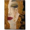 Giallobus - Quadro - Gustav Klimt - Lacrime dorate - Tela Canvas Telaio Standard - 100L x 140l cm - Pronto da appendere - Quadri moderni per la casa