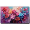 Giallobus - Quadro - 22 - Esplosione di fiori - Tela Canvas Telaio Standard - 140x80 - Pronto da appendere - Quadri moderni per la casa