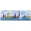 Giallobus - Quadro - Hugh Harris - Festa della barca a vela - Tela Canvas Telaio Standard - 150x50 - Pronto da appendere - Quadri moderni per la casa