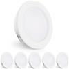 KYOTECH Faretti da Incasso a LED 230V, 4W 440LM Faretti LED 16mm Ultrapiatti 2700K Bianco Caldo Faretti da Soffitto Foro 55-60mm per Cucina, Soggiorno, Camera da Letto, Bianco, Set da 6