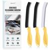 SXhyf Rifugio di pulizia - pennello per la pulizia della fessura setole dura, spazzola per pulizia di gap multifunzionale, strumenti di pulizia per uso domestico, casa, cucina, bagno (Giallo)