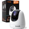 Tenda CP3 Pro Telecamera Wi-Fi Interno, 360° 2K Videocamera di Sorveglianza, Webcam di Sicurezza per Bambini/Anziani/Cani, Visione Notturna, Chiamata con un Tocco, Audio Bidirezionale, Wi-Fi 6
