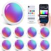Aigostar Faretti LED da Incasso per Cartongesso 15W, Intelligente Faretto LED Interno Bluetooth Mesh Compatibili con Alexa, Dimmerabile RGB e Bianco Caldo a 2700K-6500K, Ф150-160mm, 8 unità