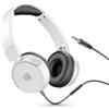 Music Sound | HEADBAND filo Basic | Cuffie on ear pieghevoli con filo e microfono - Jack 3.5 mm - Colore Bianco, One Size